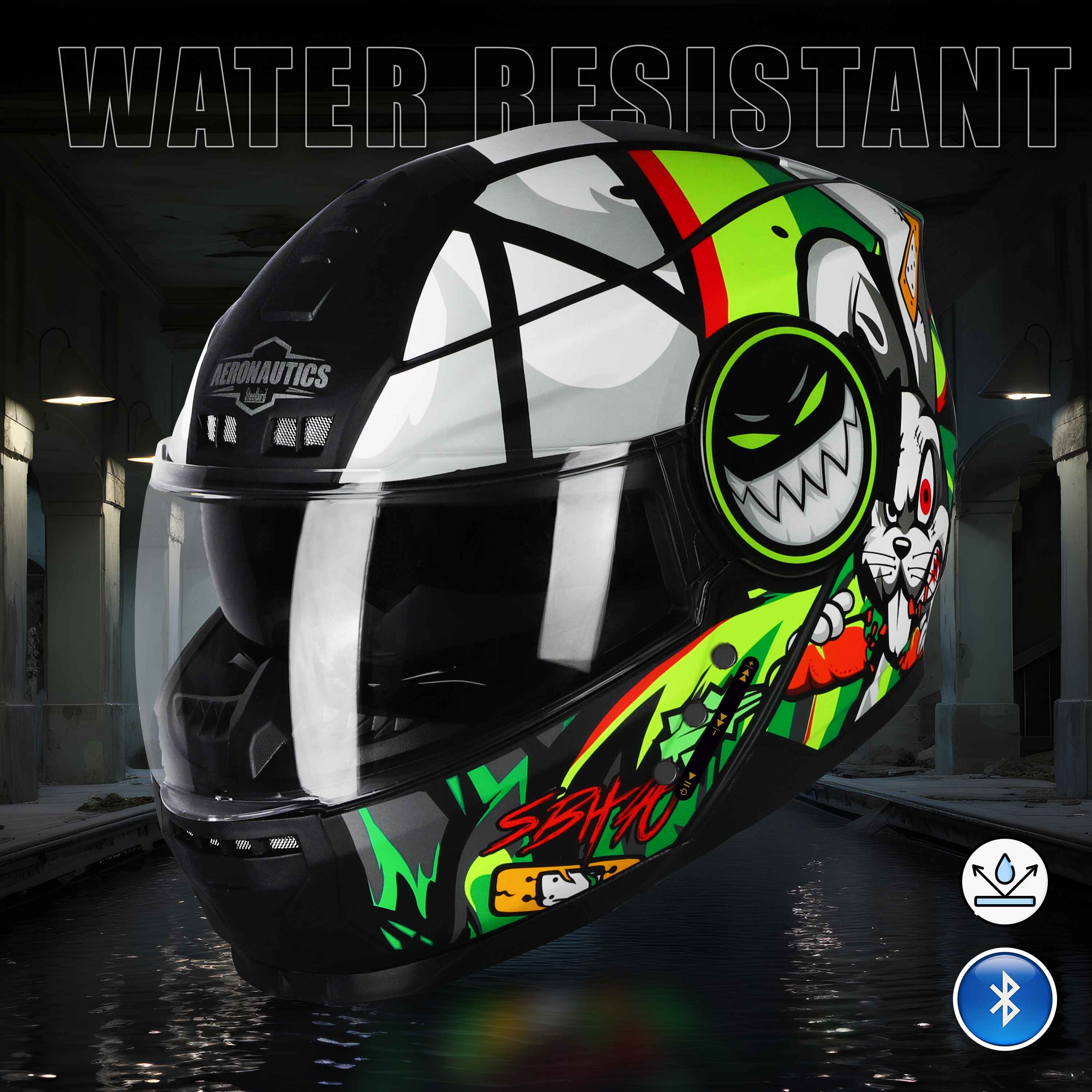 SBH-40 ISS BT CRAZY DOE GLOSSY BLACK WITH GREEN